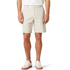 Amazon Essentials Classic-Fit Chino Short Khaki Cotton Stretch 9" Inseam 34W